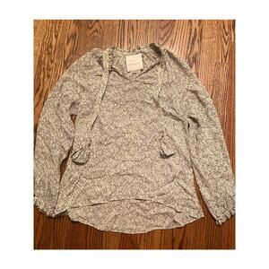 EUC Charlotte Brody 100% silk blouse top speckled sz: M